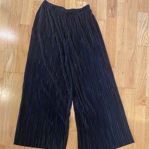 Topshop black parachute pants